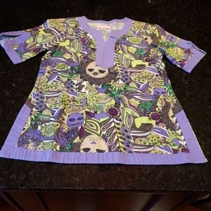 Koi By Kathy Peterson Women's Scrub Top Small